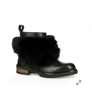 UGG waterproof snow black mini boots
